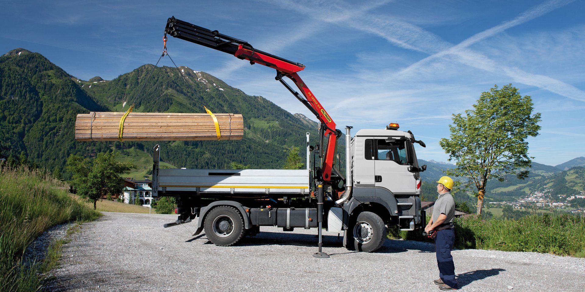 Truck - mounted loader cranes