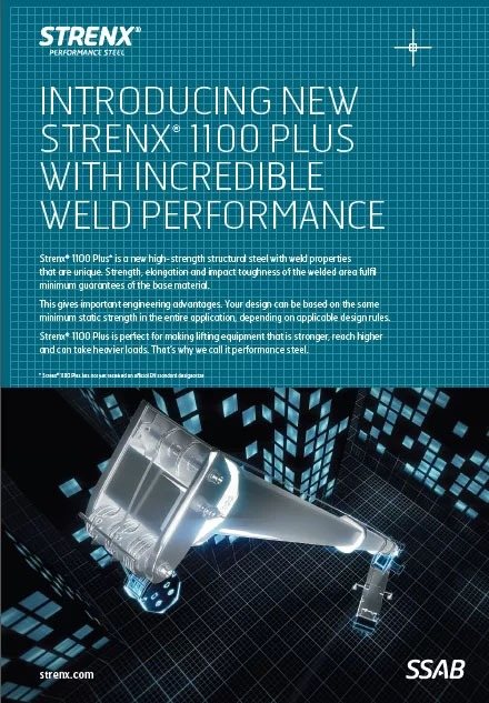 STRENX 1100 Plus With Incredible Weld Performance