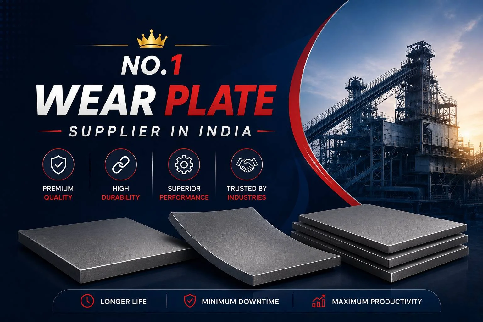 Contact Kamlesh Metal Alloy for Steel Solutions - No.1 Wear Plate Supplier in India
